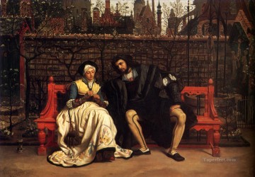 Faust and Marguerite in the Garden James Jacques Joseph Tissot Oil Paintings